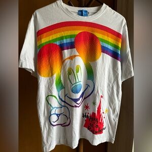 2/$25 - Tokyo Disney Resort Pride Month Happy as a Rainbow Mickey Mouse tee